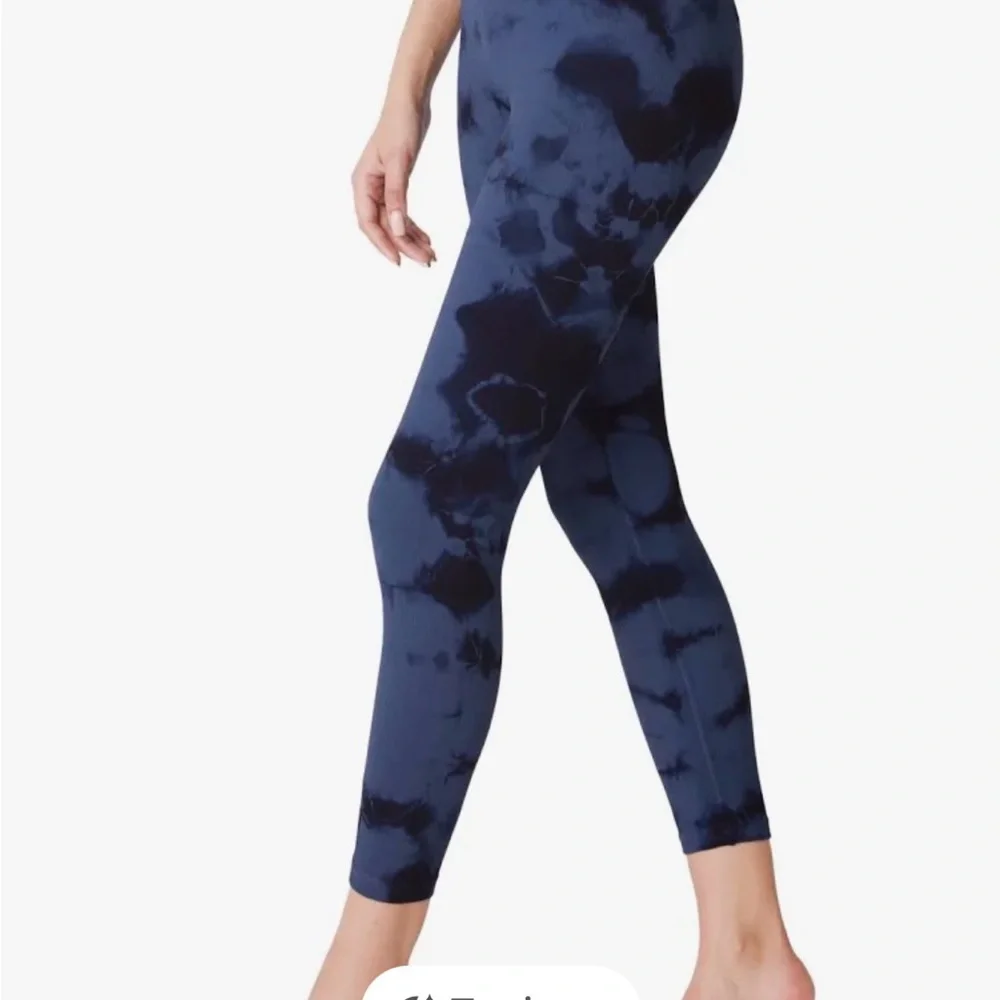 Avocado Renee 7/8 Rib Leggings Tie-Dye NEW S - Picture 4 of 5